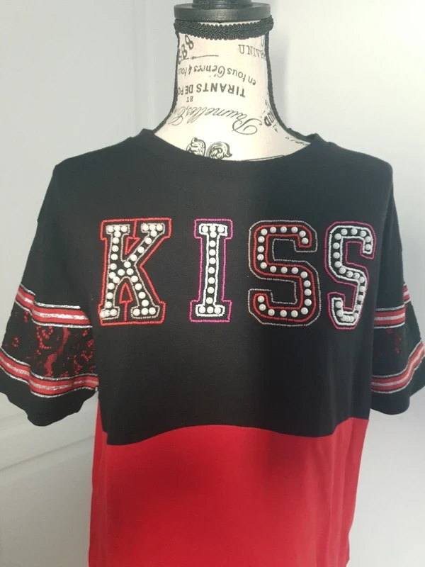 🔴 Red & black T-shirt – Kaporal – Size L – Very good condition – photo 2